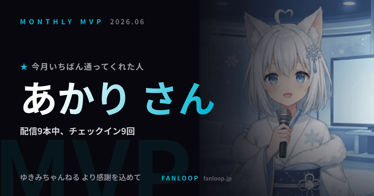 月次RecapのMVP表彰状画像（実物・デモデータ）